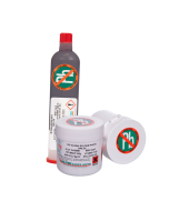 Use Qualitek 670 Tin Bismuth solder paste for low-temperature applications. An Sn42Bi58  alloy.