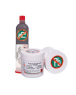 The Halogen Free Lead Free 825 solder paste from Qualitek available in 250g and 500g jars and cartridges.